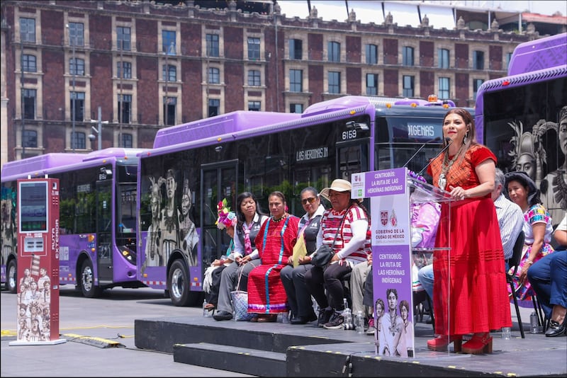 Centrobús “Ruta de las Heroínas indígenas”