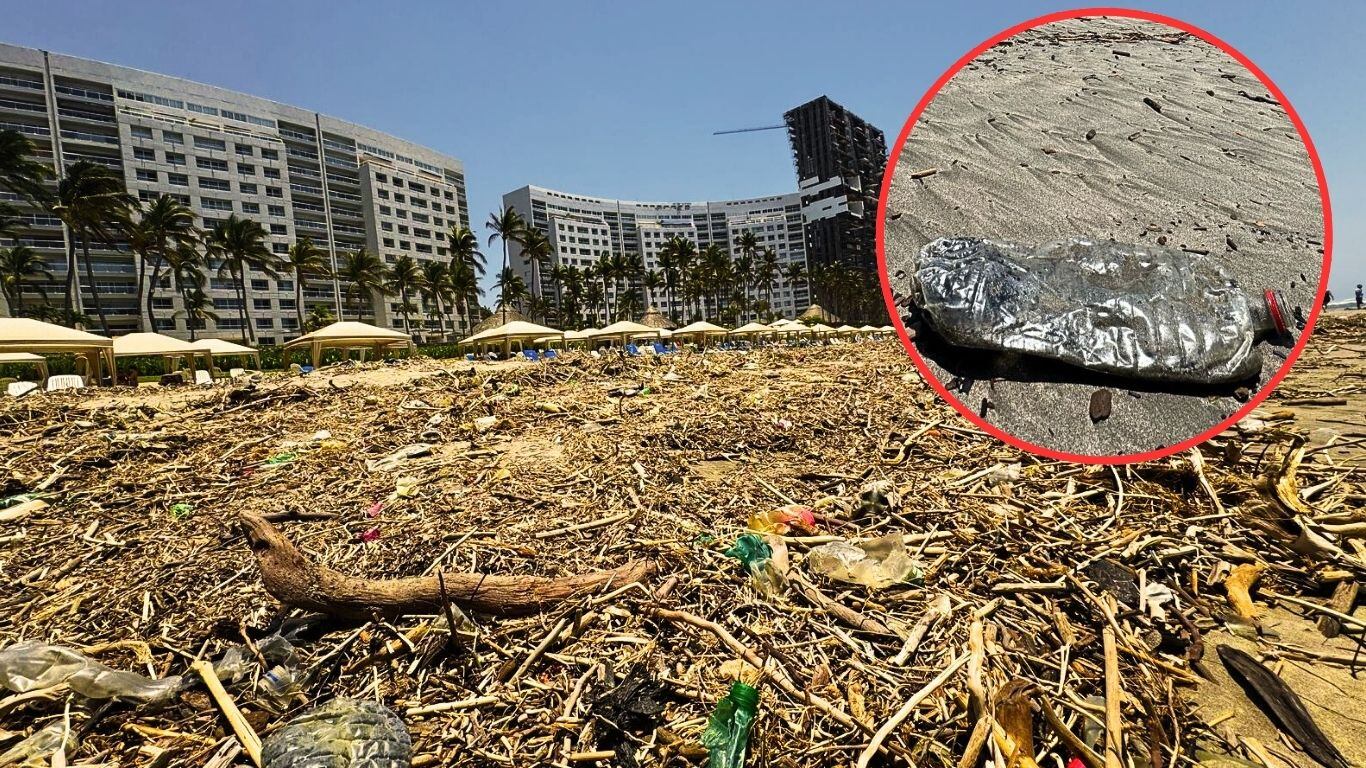 Basura y desechos humanos invaden Acapulco en Semana Santa