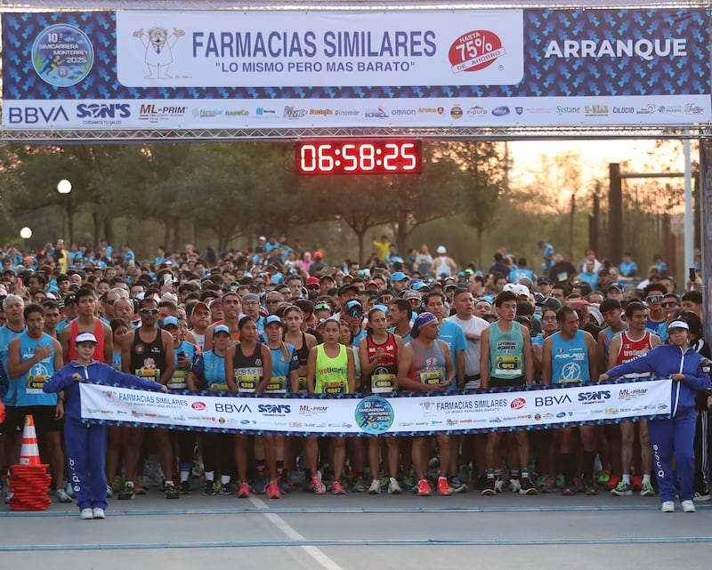 Más de tres mil 500 atletas corrieron en el Parque Fundidora por la conservación de tres especies de peces en peligro de extinción