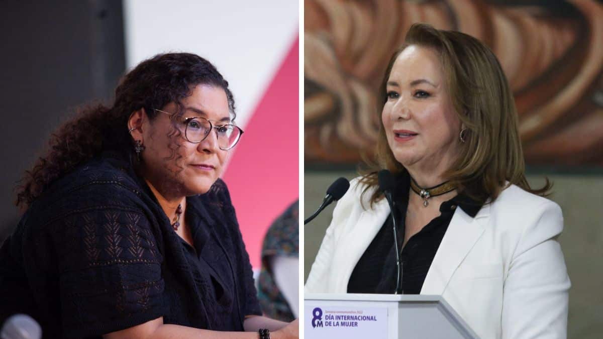 Lenia Batres y Yasmín Esquivel.