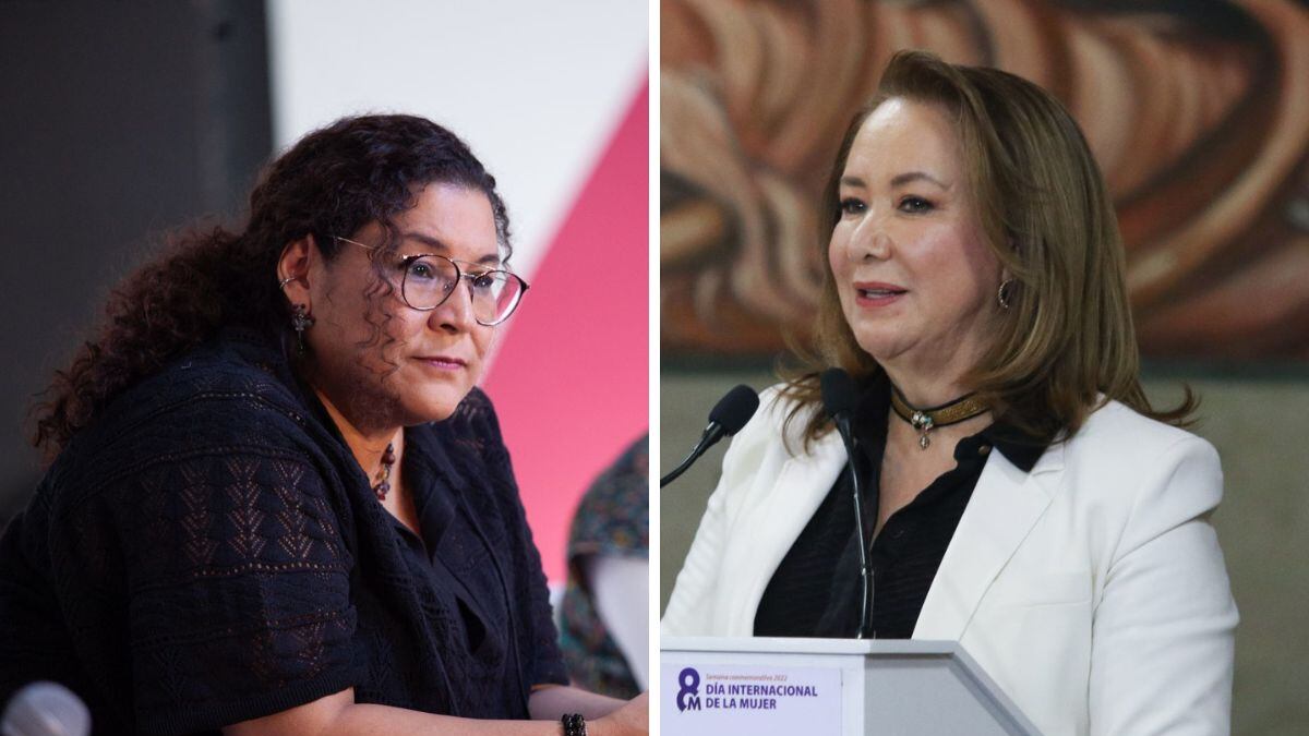 Lenia Batres y Yasmín Esquivel.