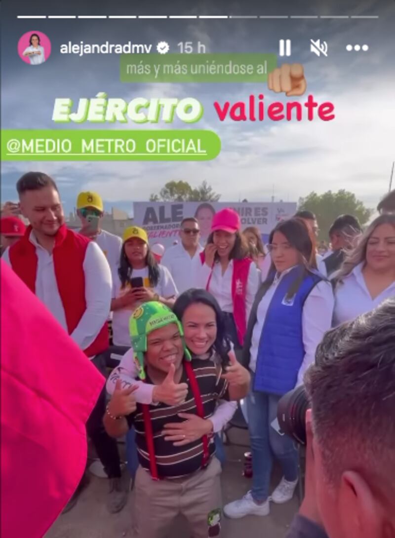 "Medio metro" y Alejandra del Moral