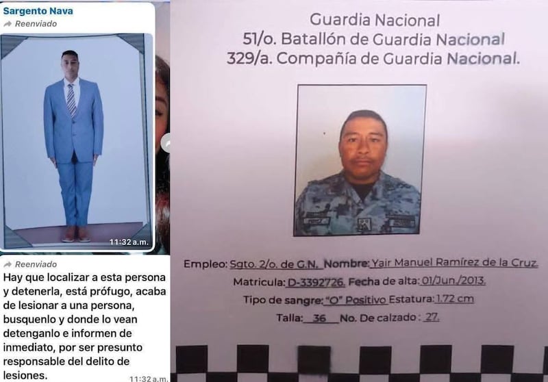Yair Manuel Ramírez de la Cruz, (sargento 2/o)