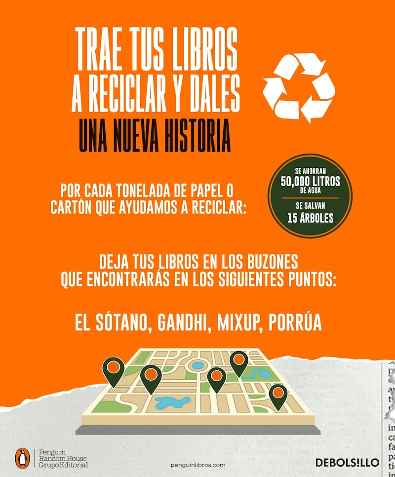 En México, libros dañados o en desuso pueden tener una segunda vida gracias a los buzones verdes instalados en librerías como Gandhi, El Sótano, Porrúa y Mixup, fomentando la reutilización y el cuidado ambiental.
