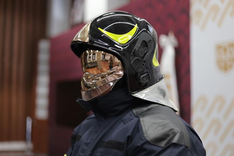 Casco de bomberos de la CDMX.