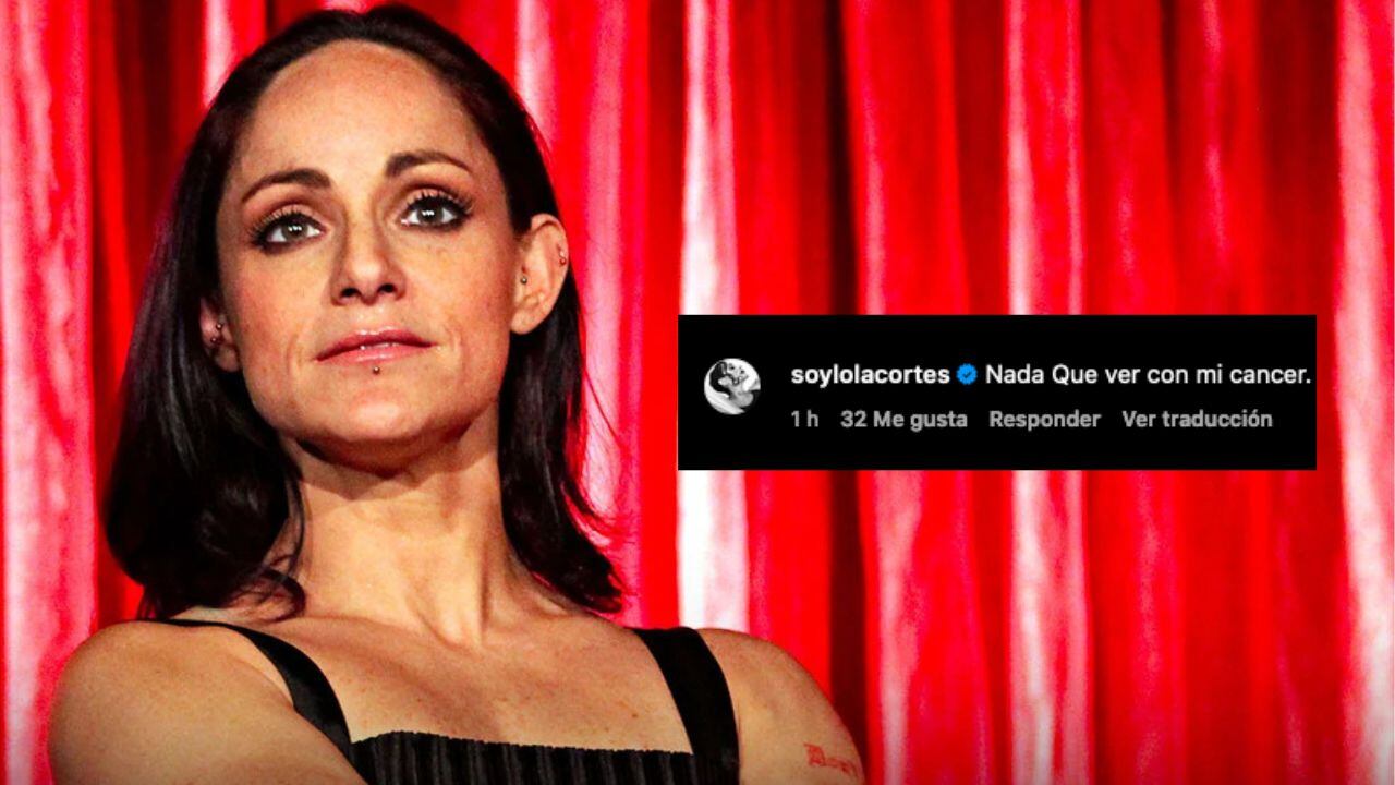 La actriz aclaró que su hospitalización en las últimas horas no está relacionada con el cáncer que enfrenta