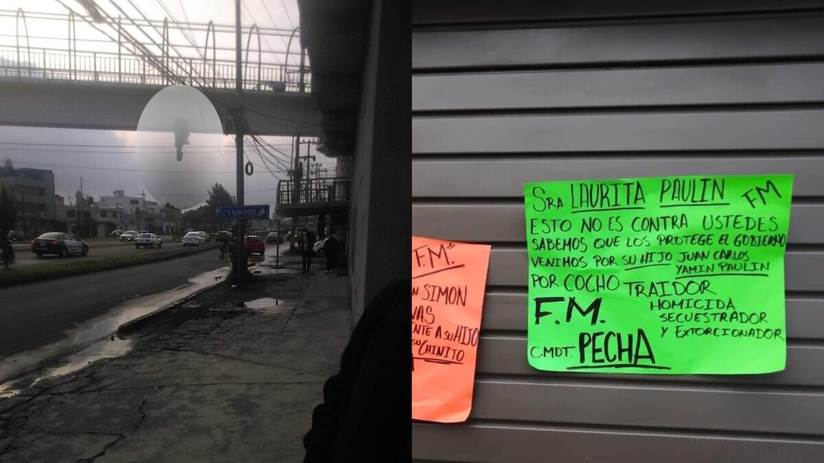 En el lugar fueron colocados mensajes escritos en cartulinas. (Especial)