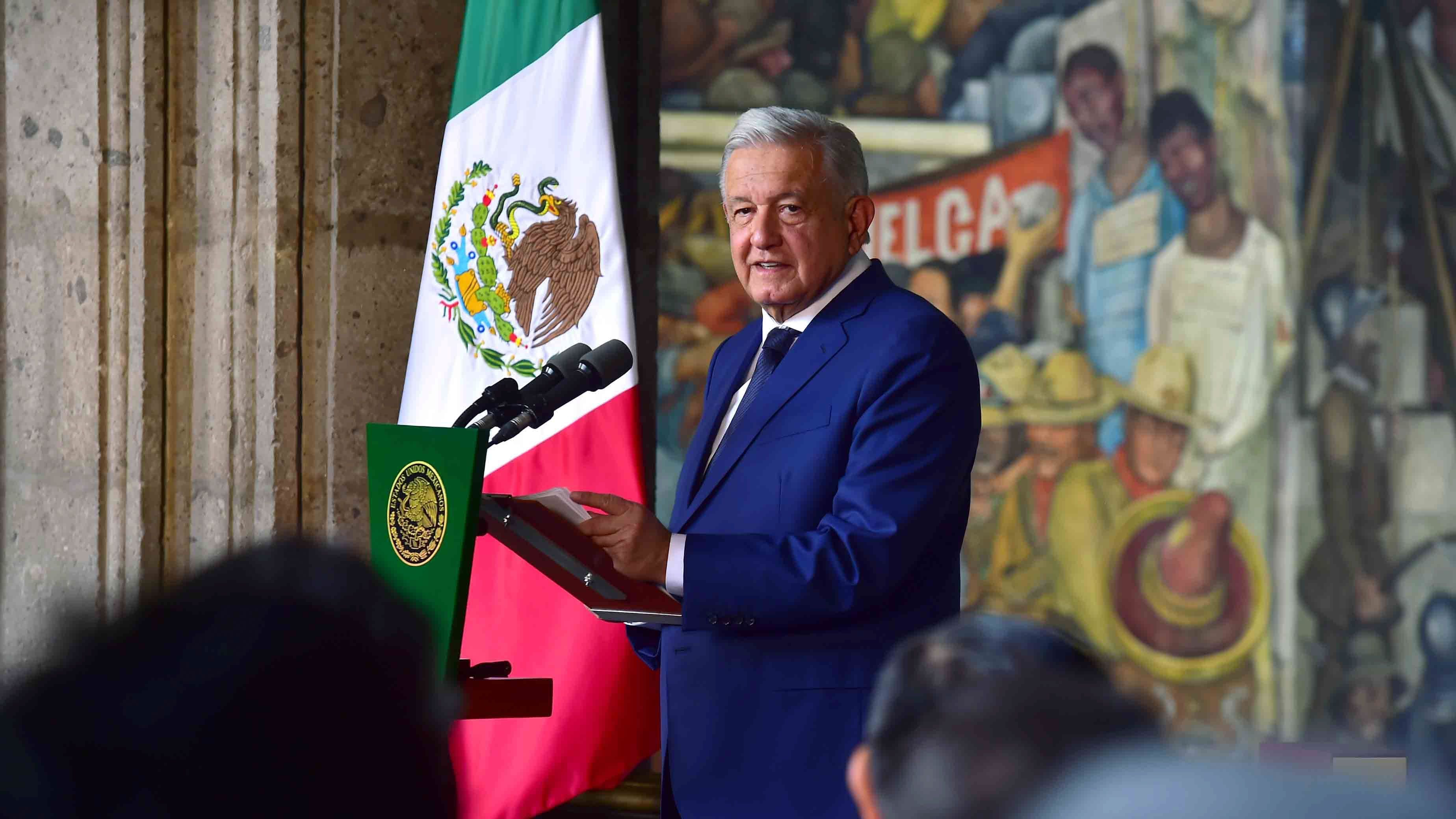 CIUDAD DE MÉXICO, 01SEPTIEMBRE2022.- Andrés Manuel López Obrador, Presidente Constitucional de los Estados Unidos Mexicanos, presentó su 4° Informe de Gobierno en Palacio Nacional.
FOTO: PRESIDENCIA/CUARTOSCURO.COM