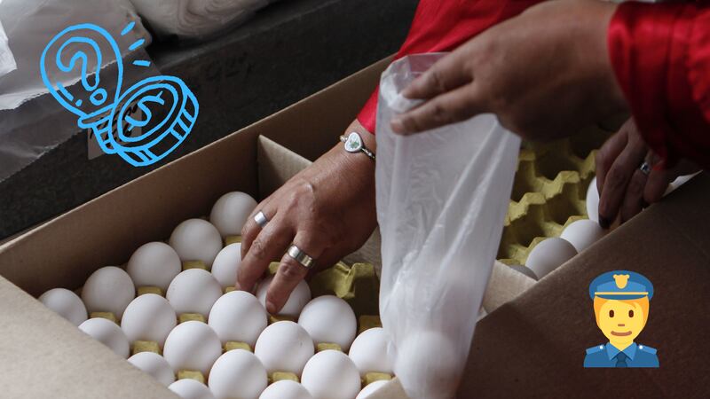 Las aduanas organizan la entrada de cientos de cajas de huevo por mensajes de WhatsApp, mientras que familias pasan hasta 20 kilos en sus maletas.