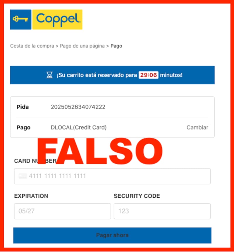 El sistema engaña con avisos como "pago seguro" o "carrito reservado".