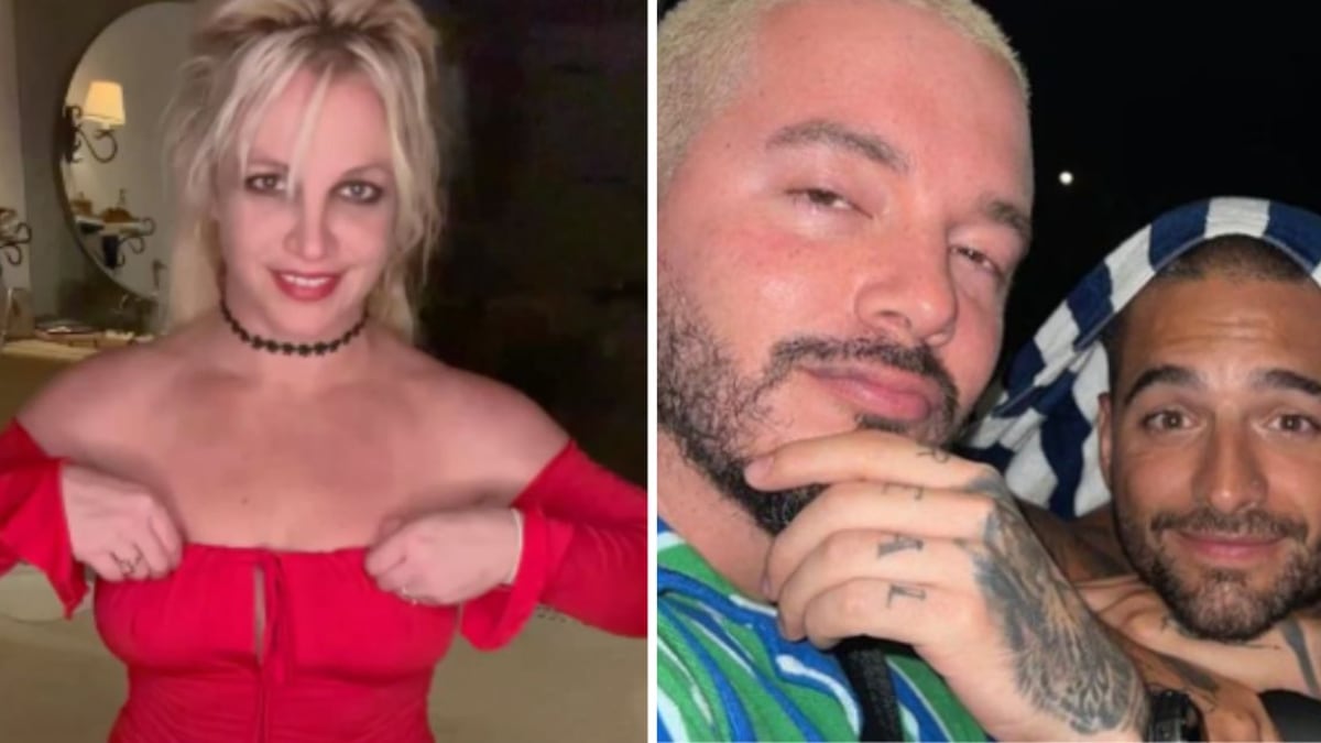 Britney Spears, Maluma y J Balvin juntos