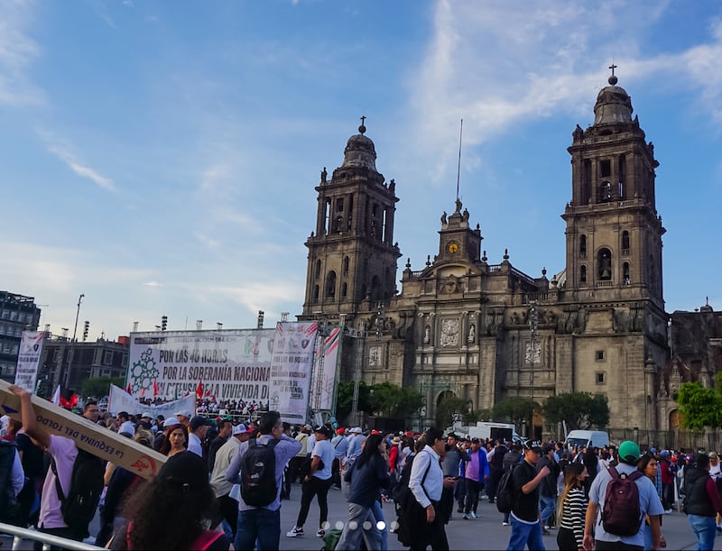 Marcha por las 40 horas en la CDMX