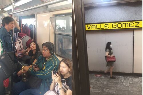 Línea 5 del Metro lleva más de una hora detenida en ambas direcciones