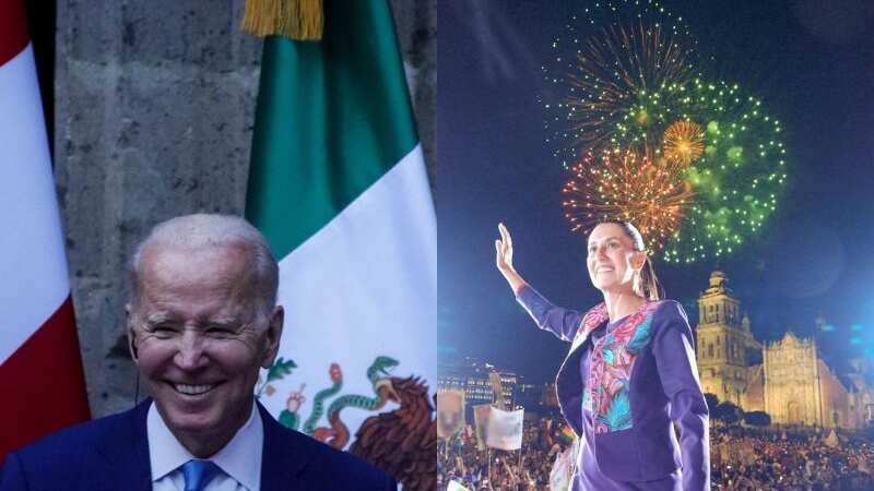 Claudia Sheinbaum recibe felicitación de Joe Biden por triunfo en elección