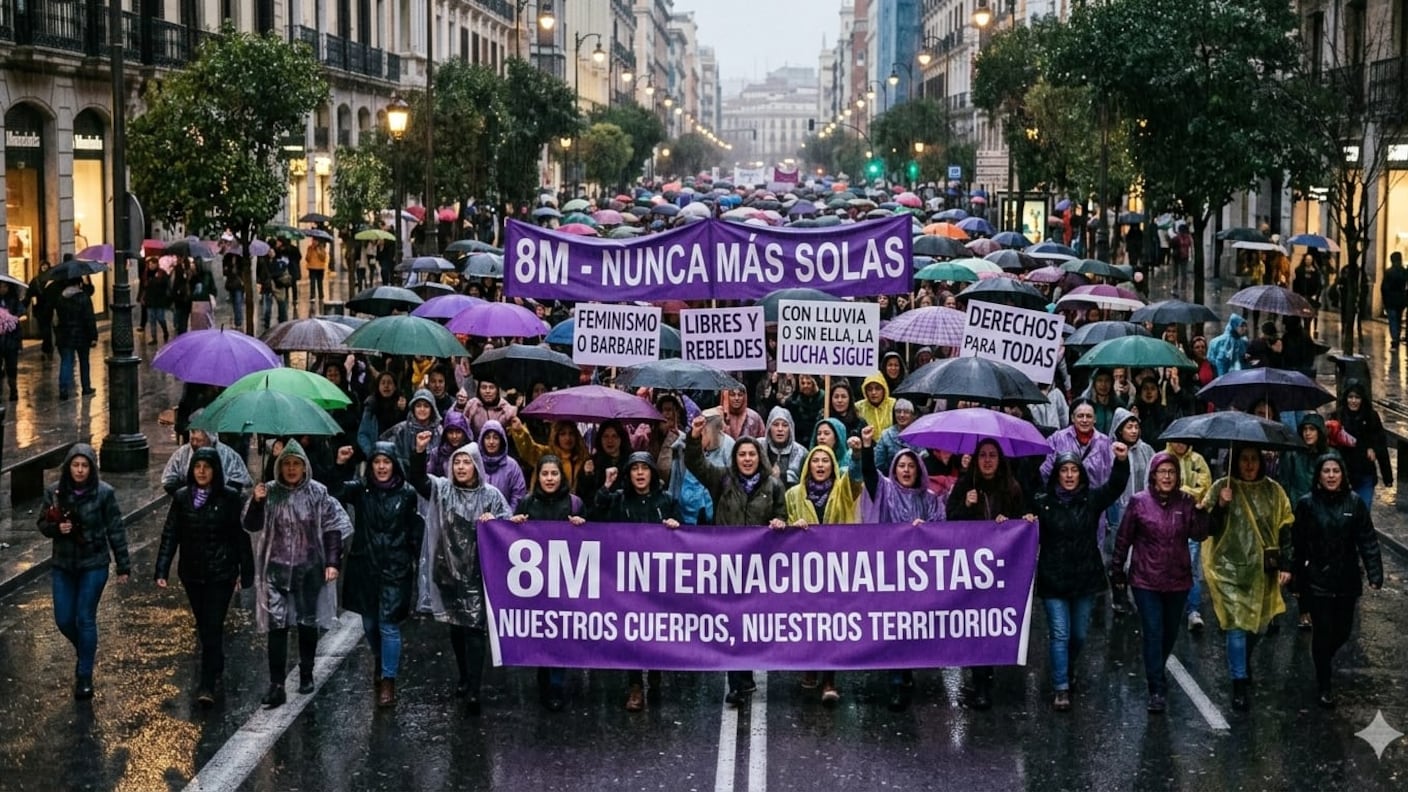 A la hora que comience la marcha también iniciarán los chubascos.