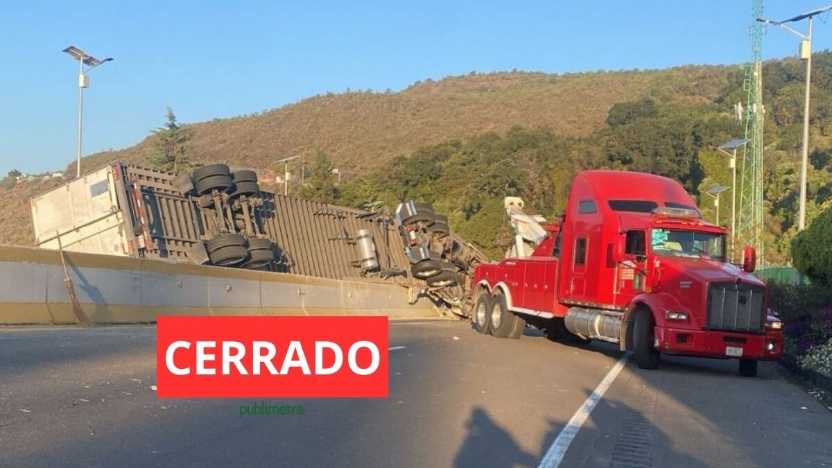 La Pera México-Cuernavaca: ¿Qué pasó en la autopista y por qué hay tráfico el jueves 23 de enero?
