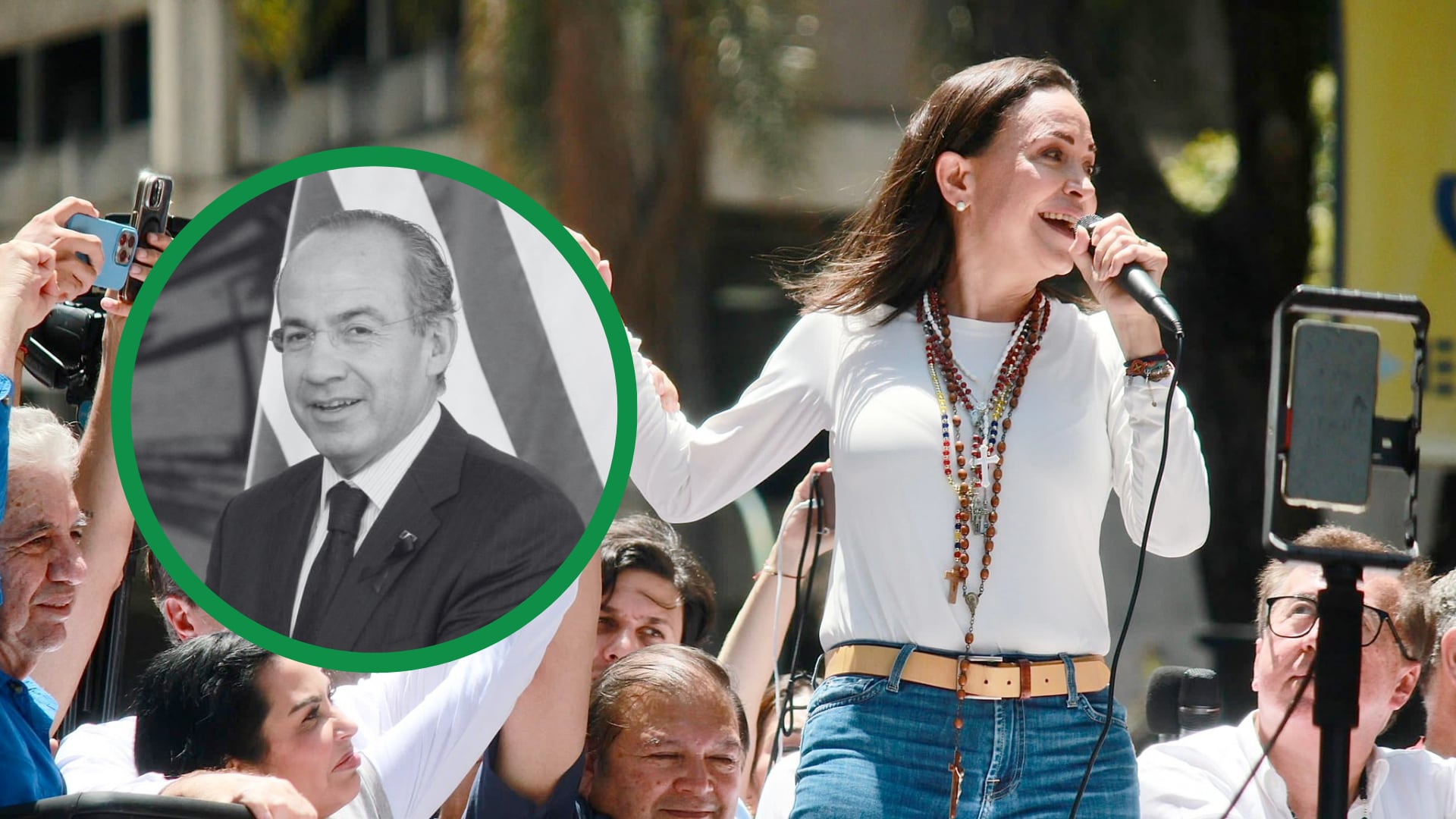 El expresidente informó que no podrá asistir al evento del Nobel por compromisos en China, pero expresó su apoyo a Machado