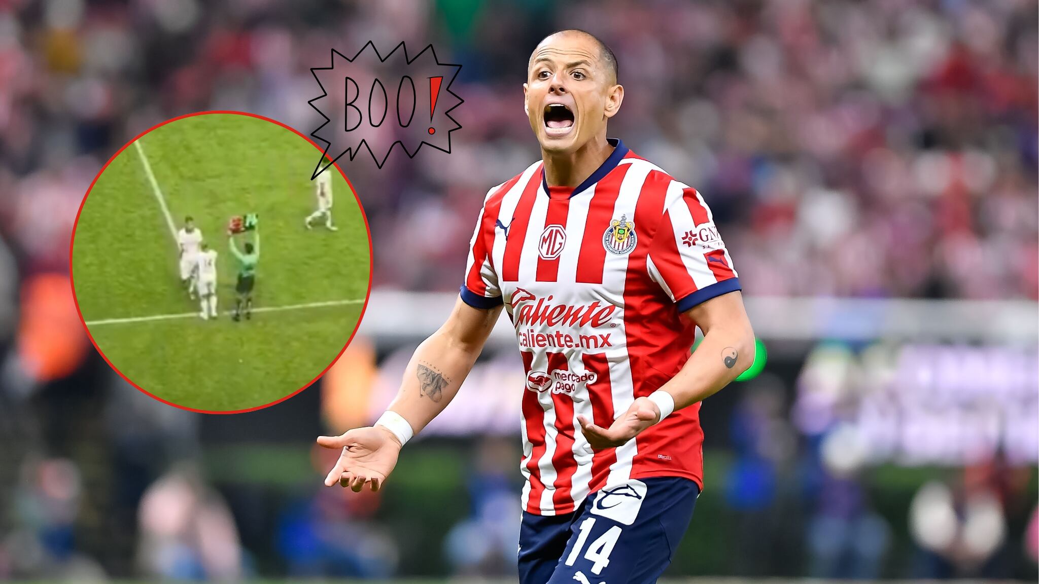 Javier Hernández fue abucheado en su ingreso al campo de juego