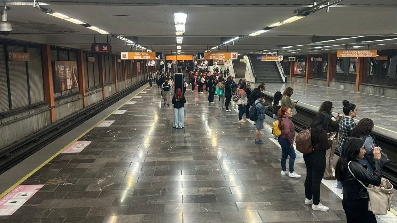 Alta demanda en el Metro de la CDMX