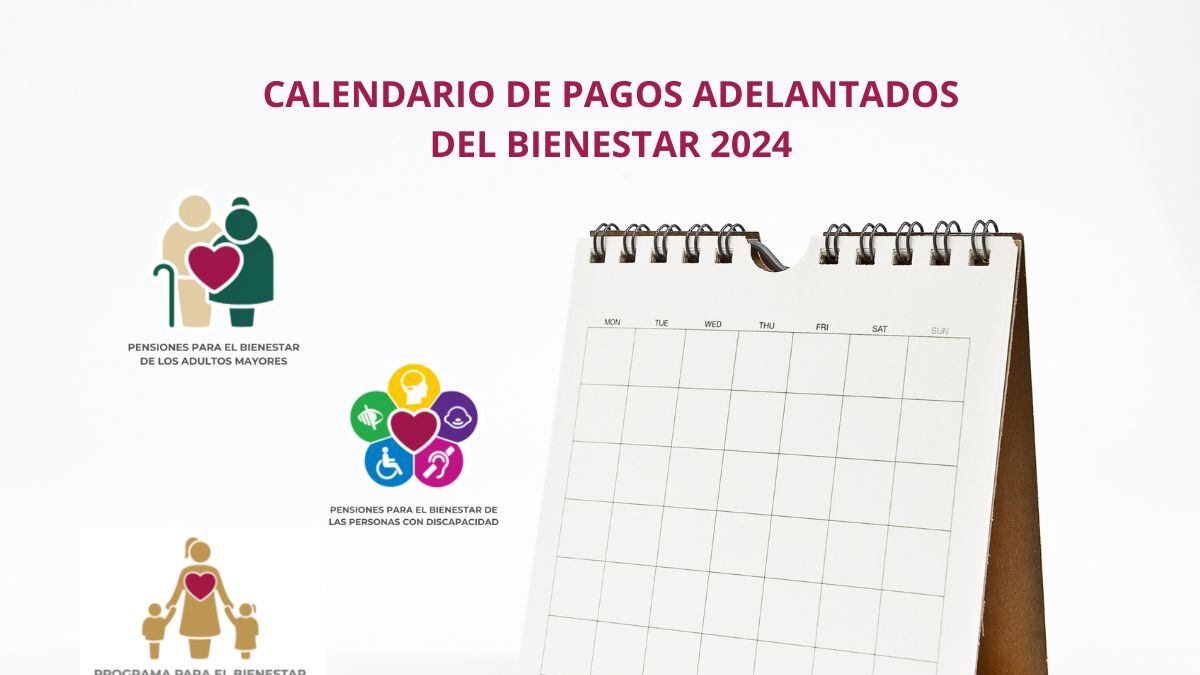 CALENDARIO DE PAGOS ADELANTADOS
DEL BIENESTAR 2024