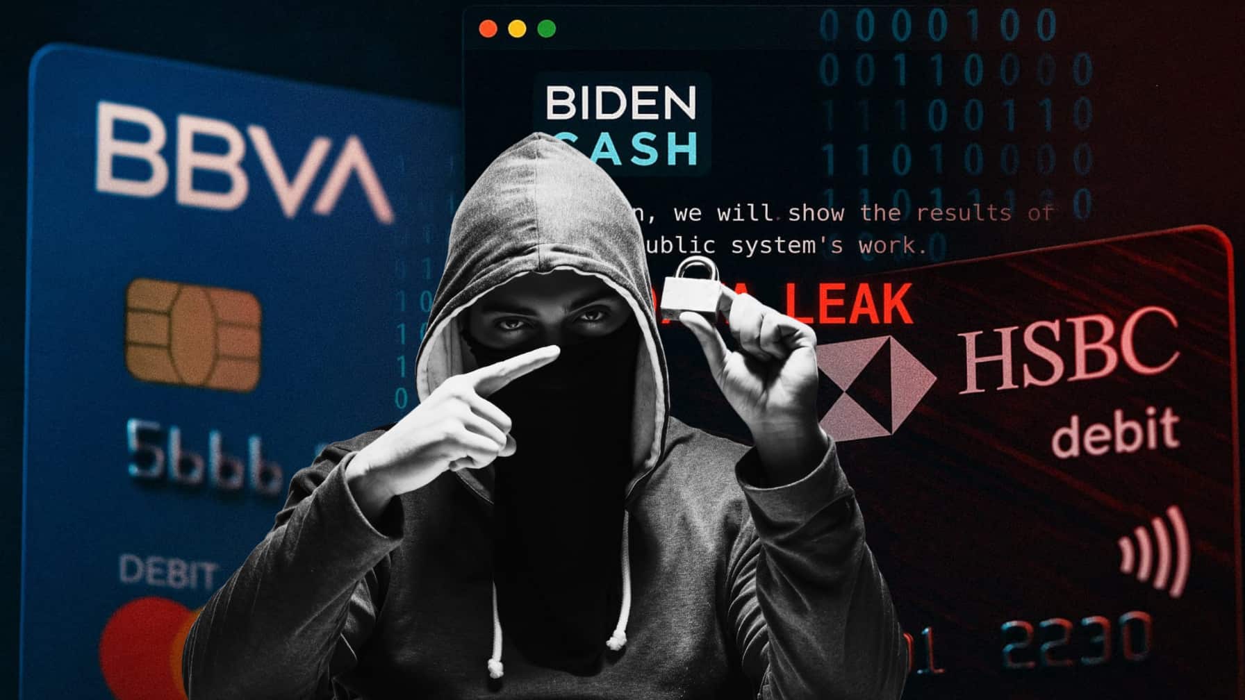 La mayoría de las tarjetas expuestas pertenecen a BBVA, Santander, HSBC, Banorte, Bancoppel y Azteca.