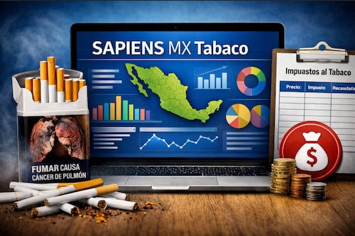 Lanzan SAPIENS MX Tabaco: plataforma para analizar el consumo y control del tabaco en México