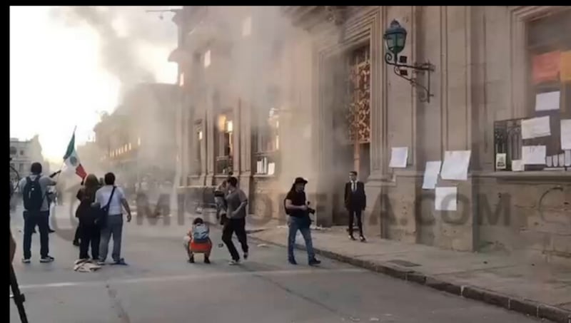 Manifestantes Morelia