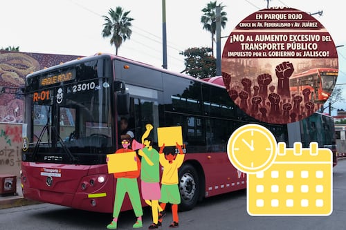 Convocan a marcha contra el “tarifazo” del 40% al pasaje en GDL; esta es la fecha y hora