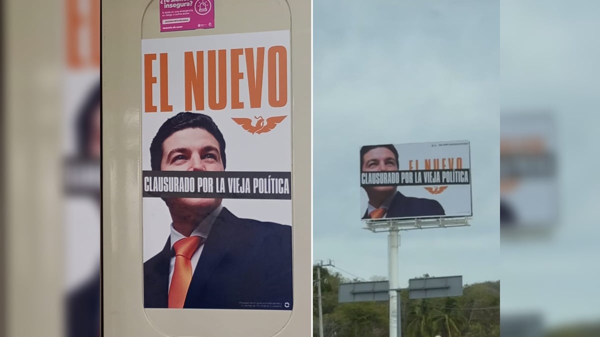 El mensaje puede ser visto en el Metro y en las calles.