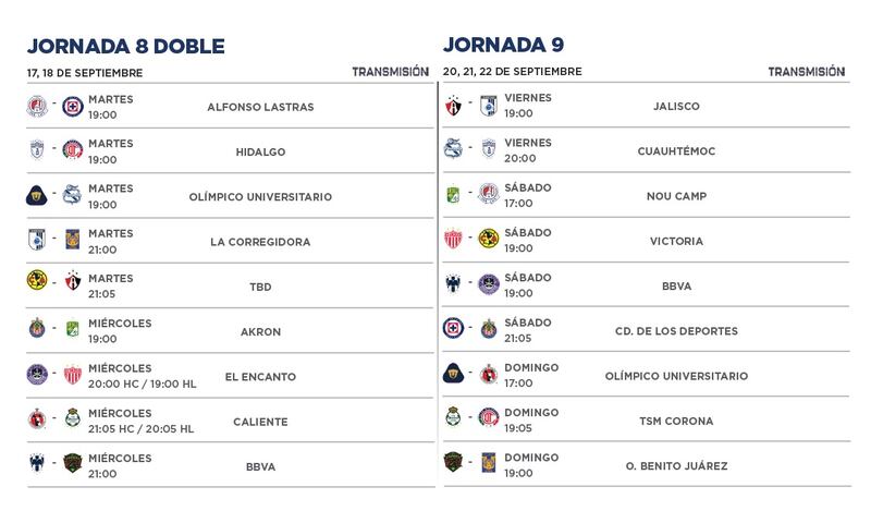 Calendario Apertura 2024
