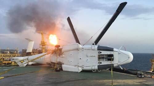 Helicóptero de contratista de Pemex cae en sonda de Campeche