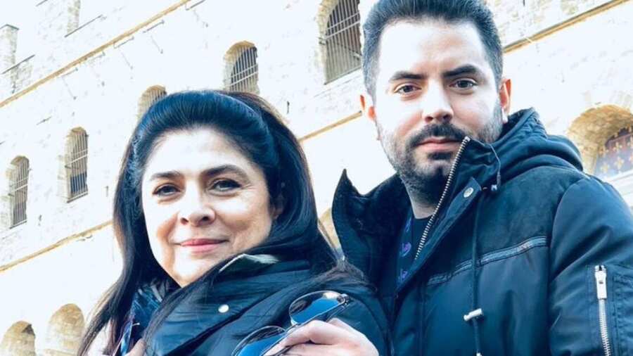 Victoria Ruffo y su hijo