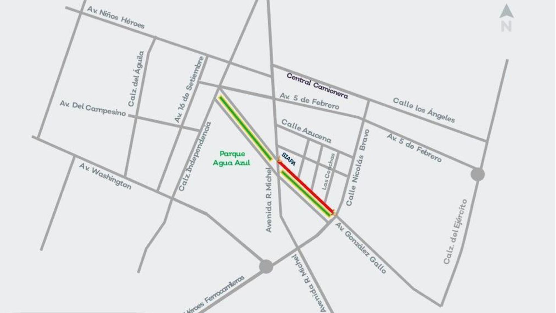 El colector pluvial San Carlos presenta un avance general del 90%.