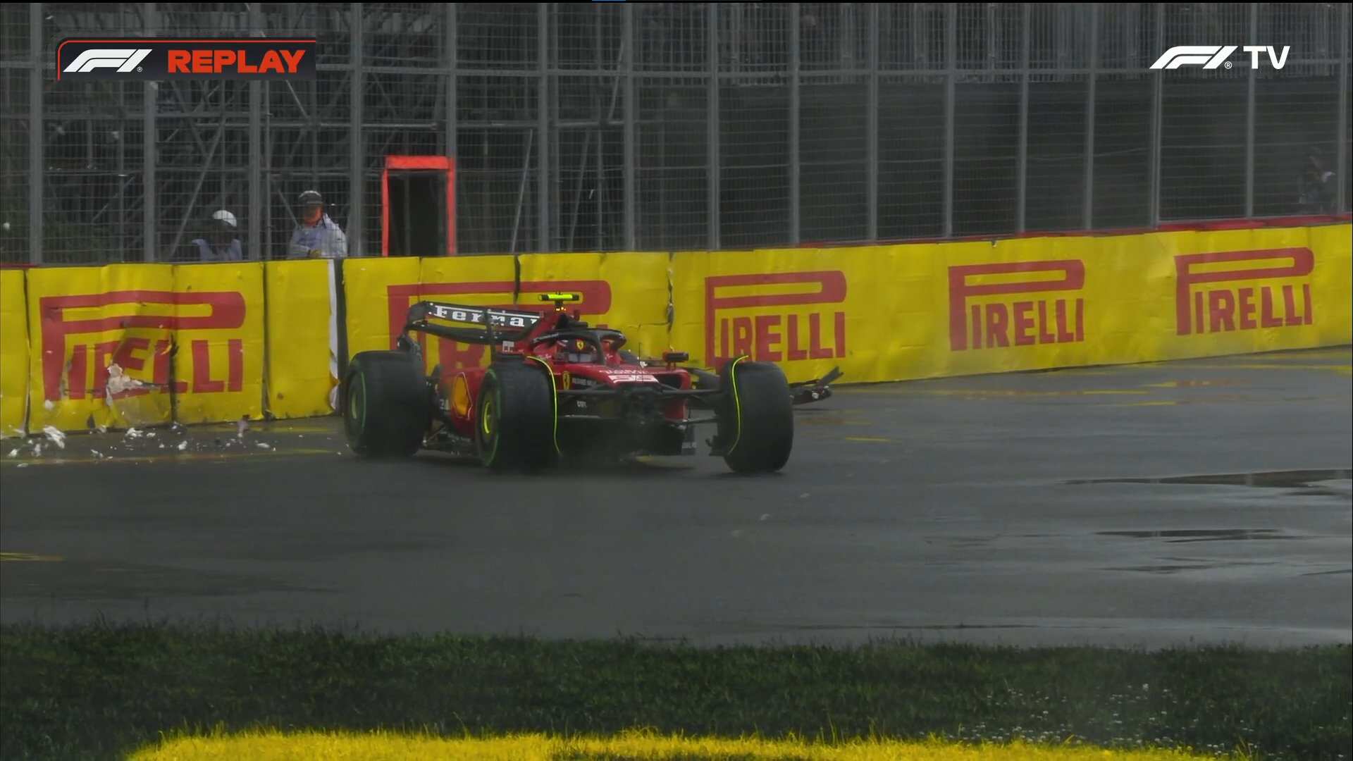 El español no pudo continuar en la práctica libre I F1 TV