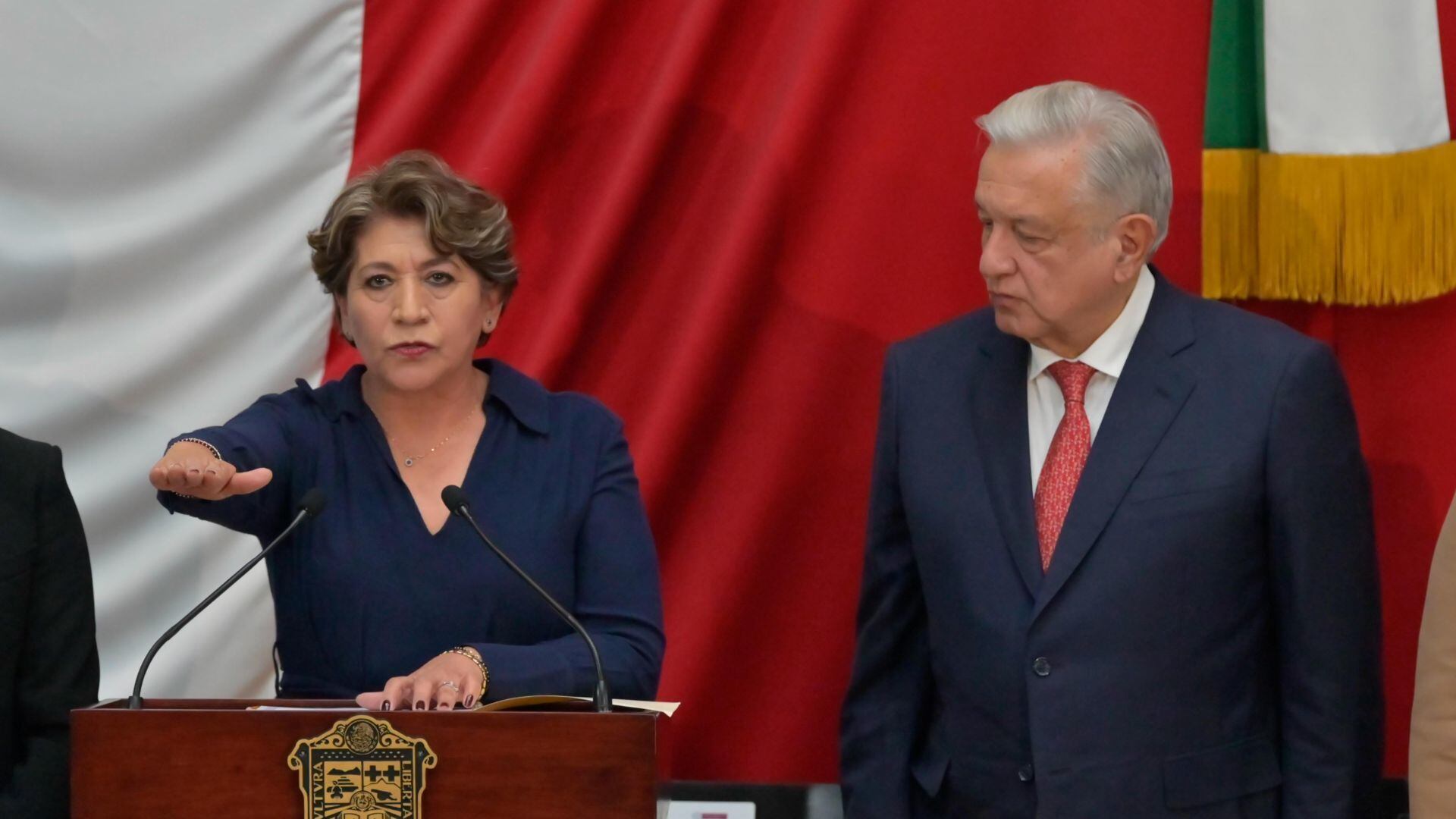 Delfina Gómez toma protesta como gobernadora en el Edomex