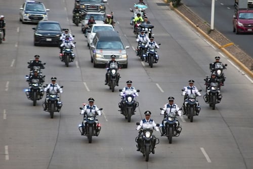 Despiden con caravana a policía vial fallecido durante operativo “Ola Verde”