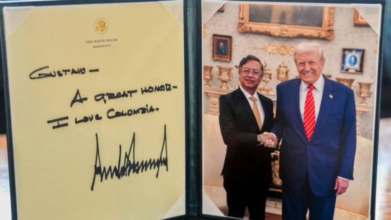 Recuerdo de Gustavo Petro y Donald Trump.