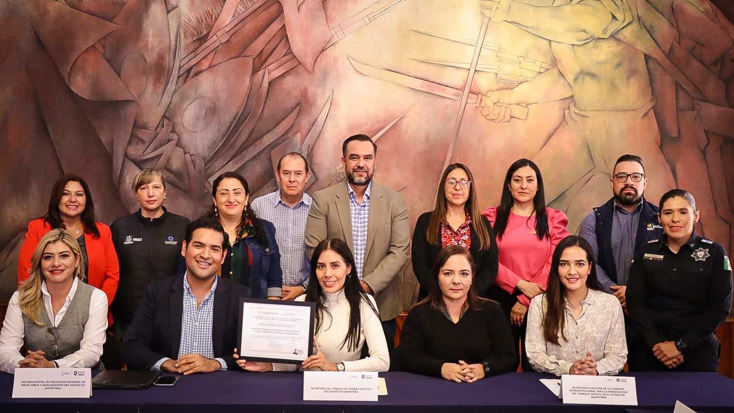 La Comisión Interinstitucional para la Erradicación del Trabajo Infantil en el Estado de Querétaro celebra su quinta sesión del año.