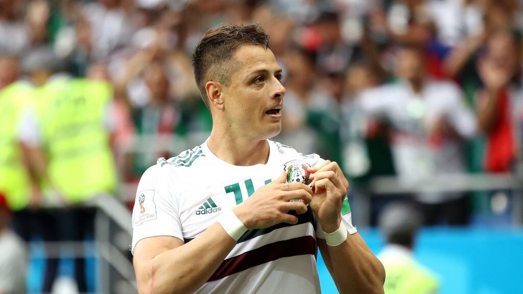 Chicharito Hernández marcó su último gol en Copas del Mundo ante Corea del Sur en Rusia 2018.