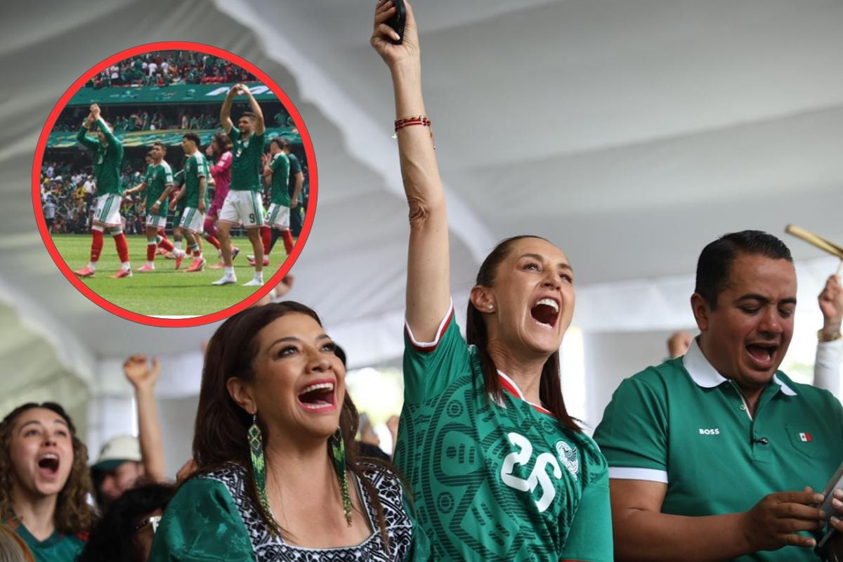 Sheinbaum celebra triunfo del Tri ante Sudáfrica: “Felicidades a México” 