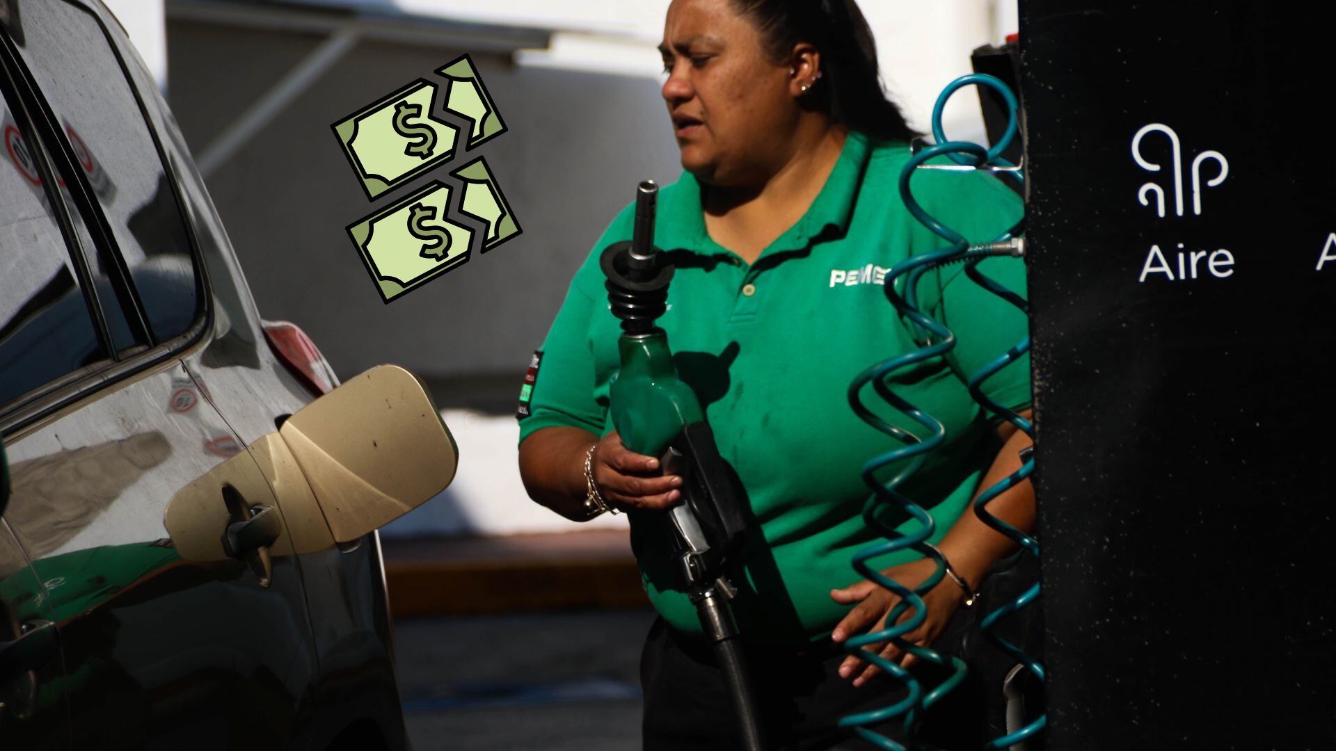 Para mantener la gasolina barata, Hacienda perdona un porcentaje del impuesto especial que aplica al combustible.