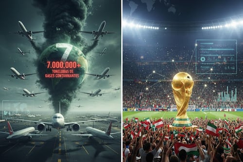 Copa Mundial romperá récord: Vuelos dejarán más de 7 millones de toneladas en gases contaminantes