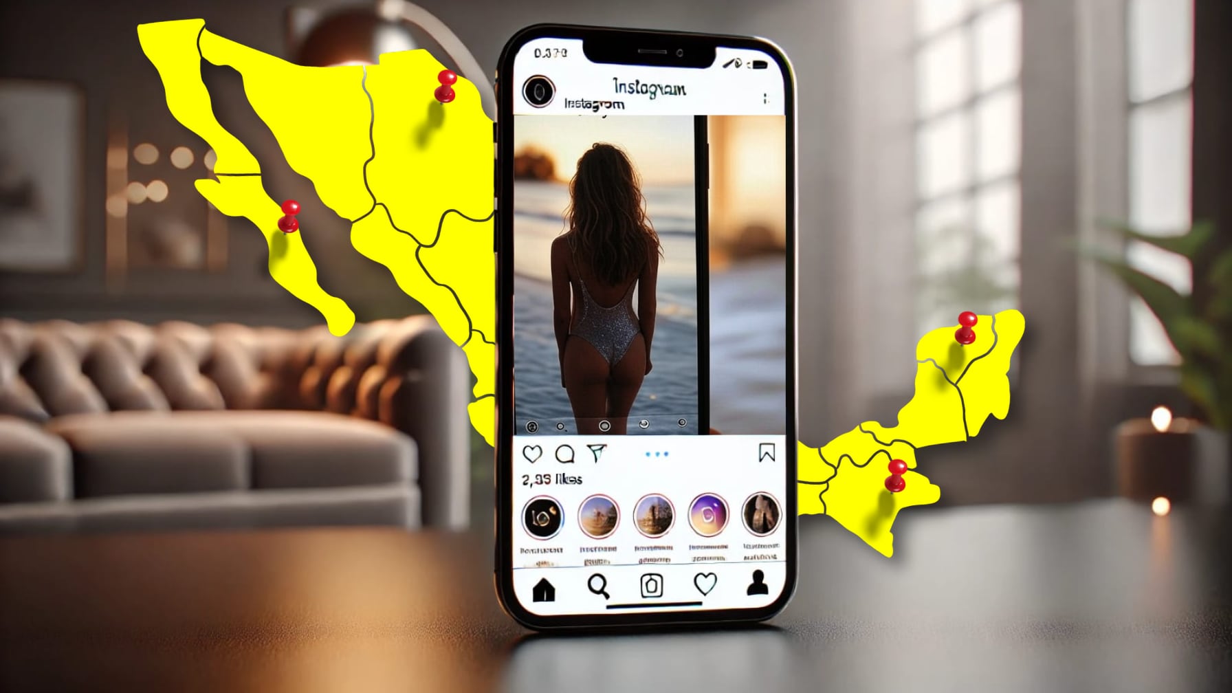 Los algoritmos de Instagram promueven contenido visualmente atractivo, lo que favorece la perpetuación de estereotipos de belleza.