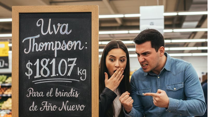 Ni para pedir deseos: las uvas ya cuestan casi $200 a horas de Año Nuevo