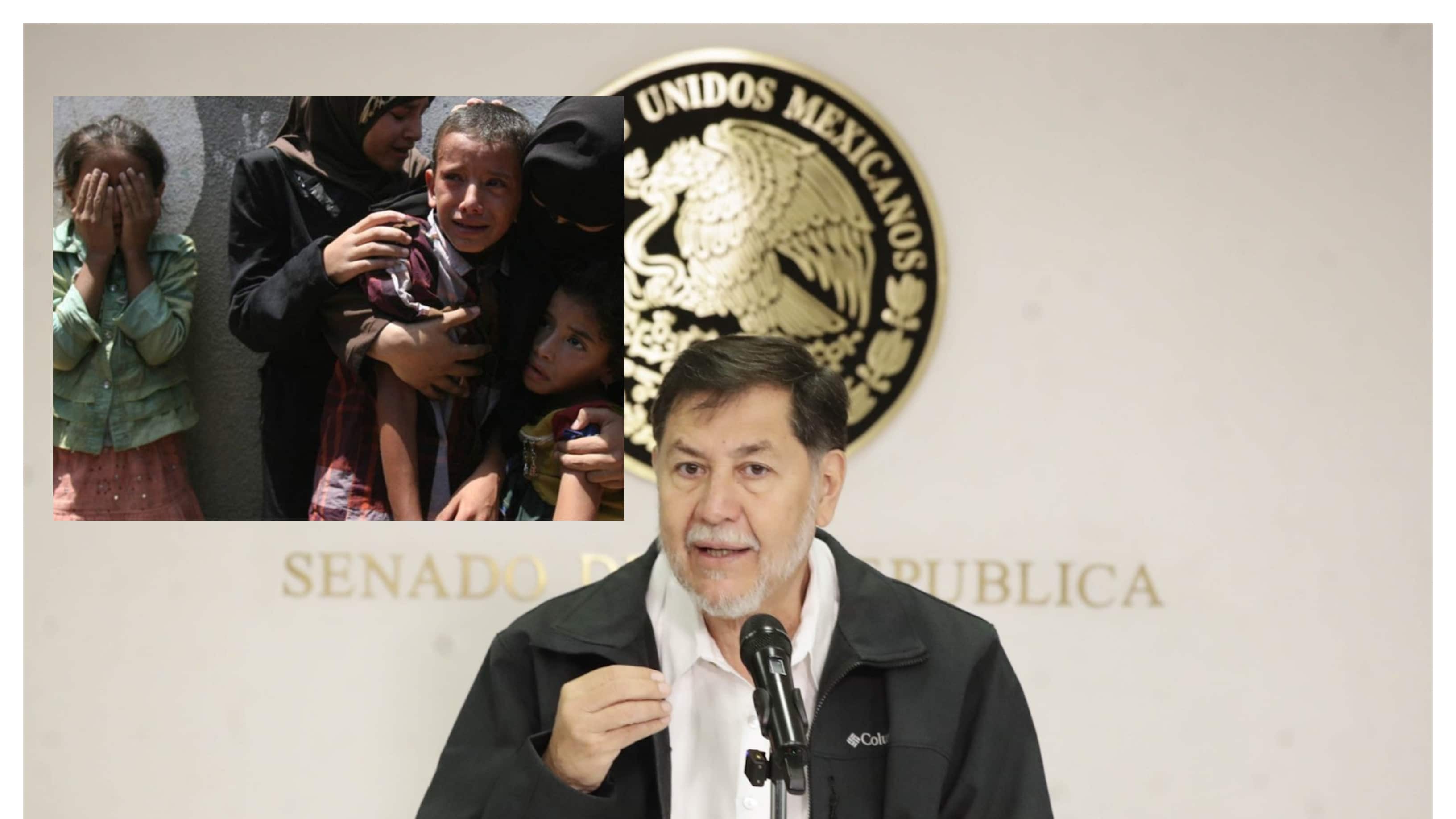Noroña refugio a niños
