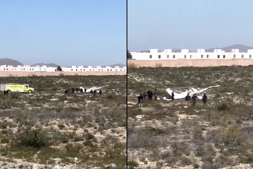 Desplome de avioneta en Ramos Arizpe, Coahuila, deja cuatro muertos