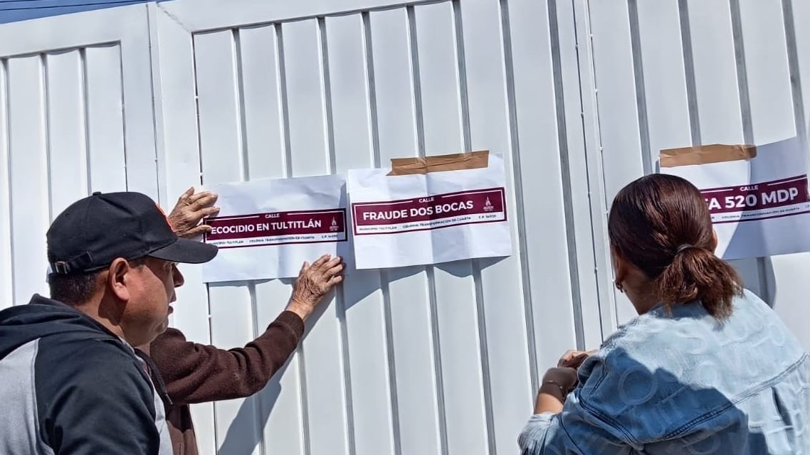 Habitantes expresaron su inconformidad ante la falta de avances en el litigio y decidieron intervenir directamente en el espacio público.