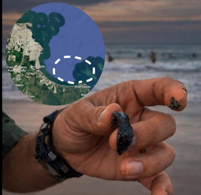 Desastre natural en mar de Veracruz