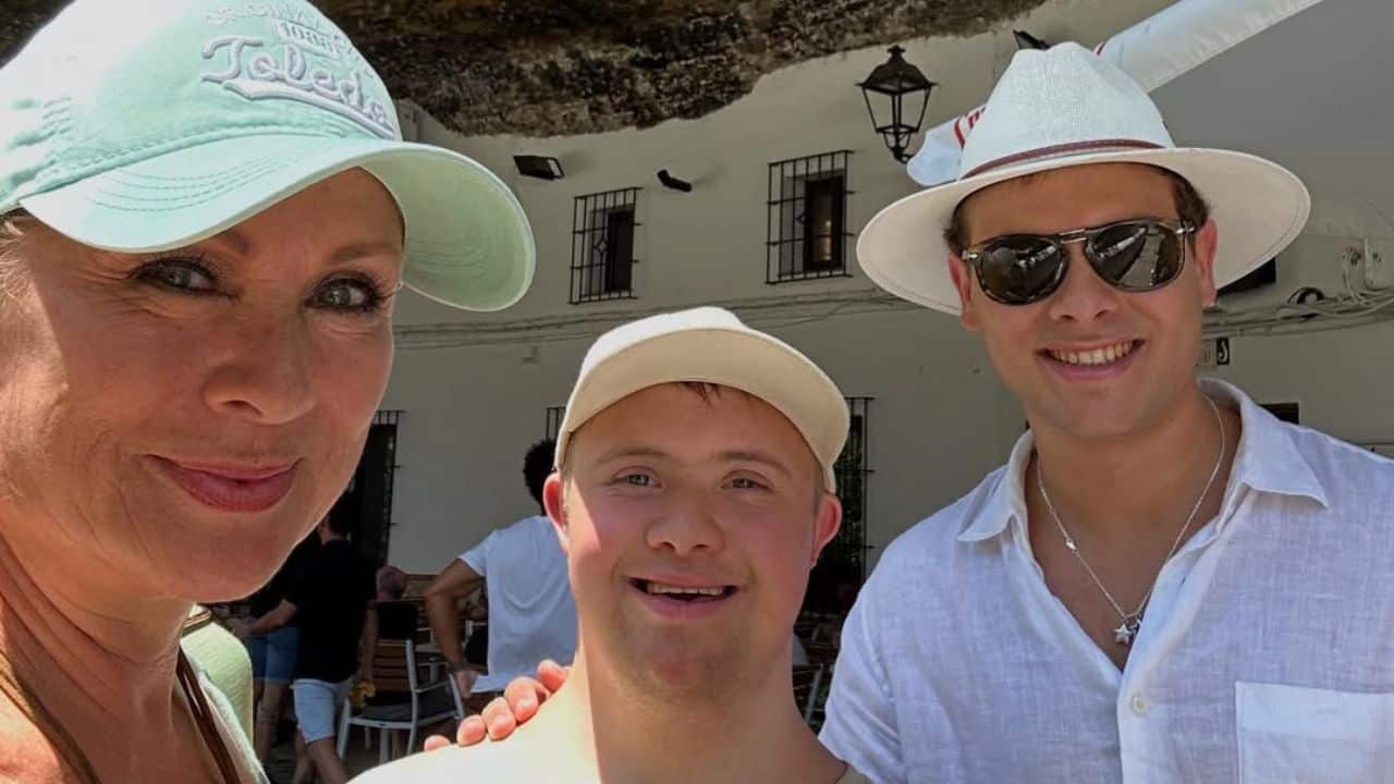 Leticia Calderón y sus hijos