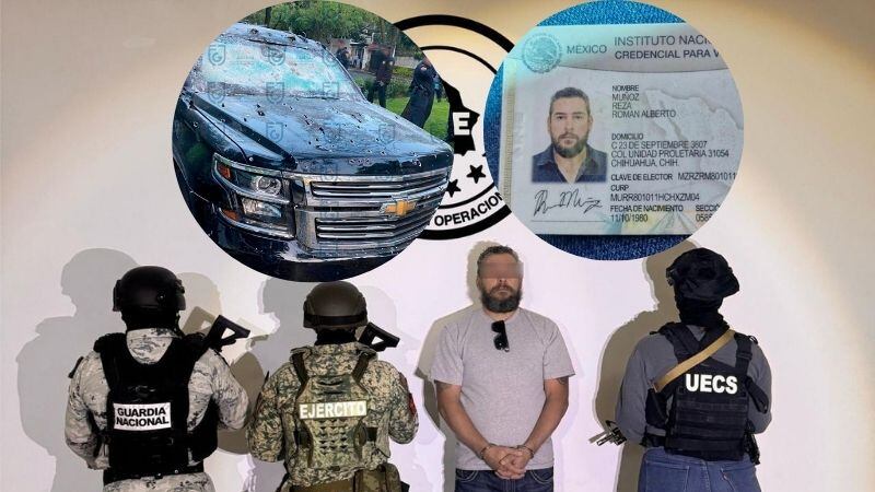 Estadounidenses detenido en Ciudad Juárez relacionado en atentado contra García Harfuch